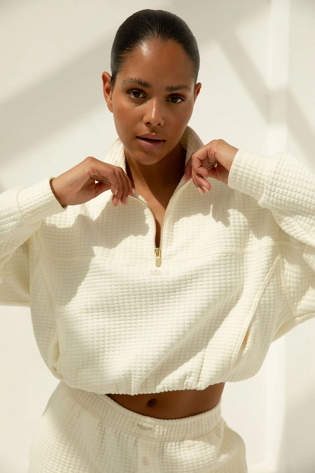 Lena Halfzip | Cream - Image 2