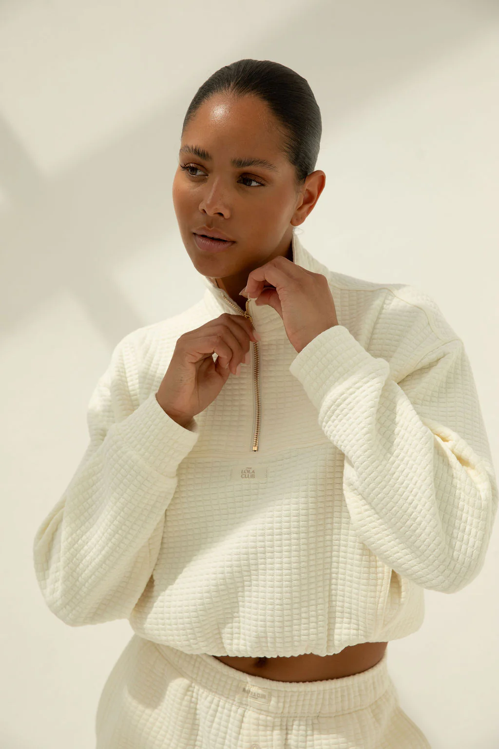 Lena Halfzip | Cream - Image 4