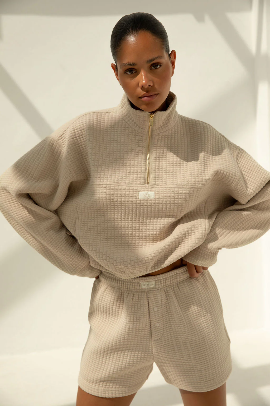 Lena Halfzip | Taupe