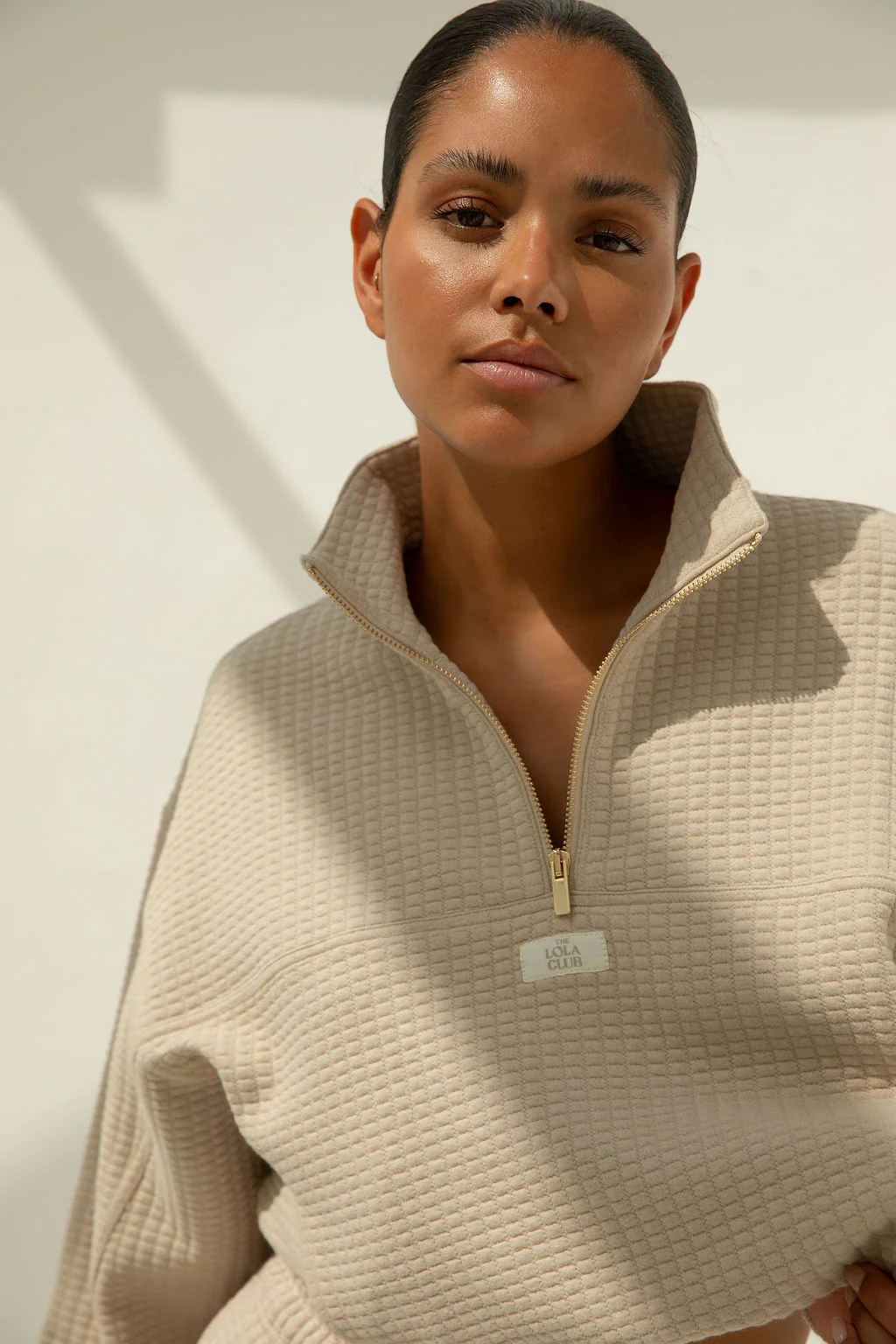 Lena Halfzip | Taupe - Image 3