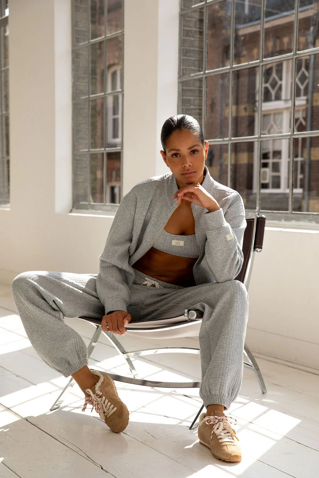 Lena Pants | Grey Melange - Image 5
