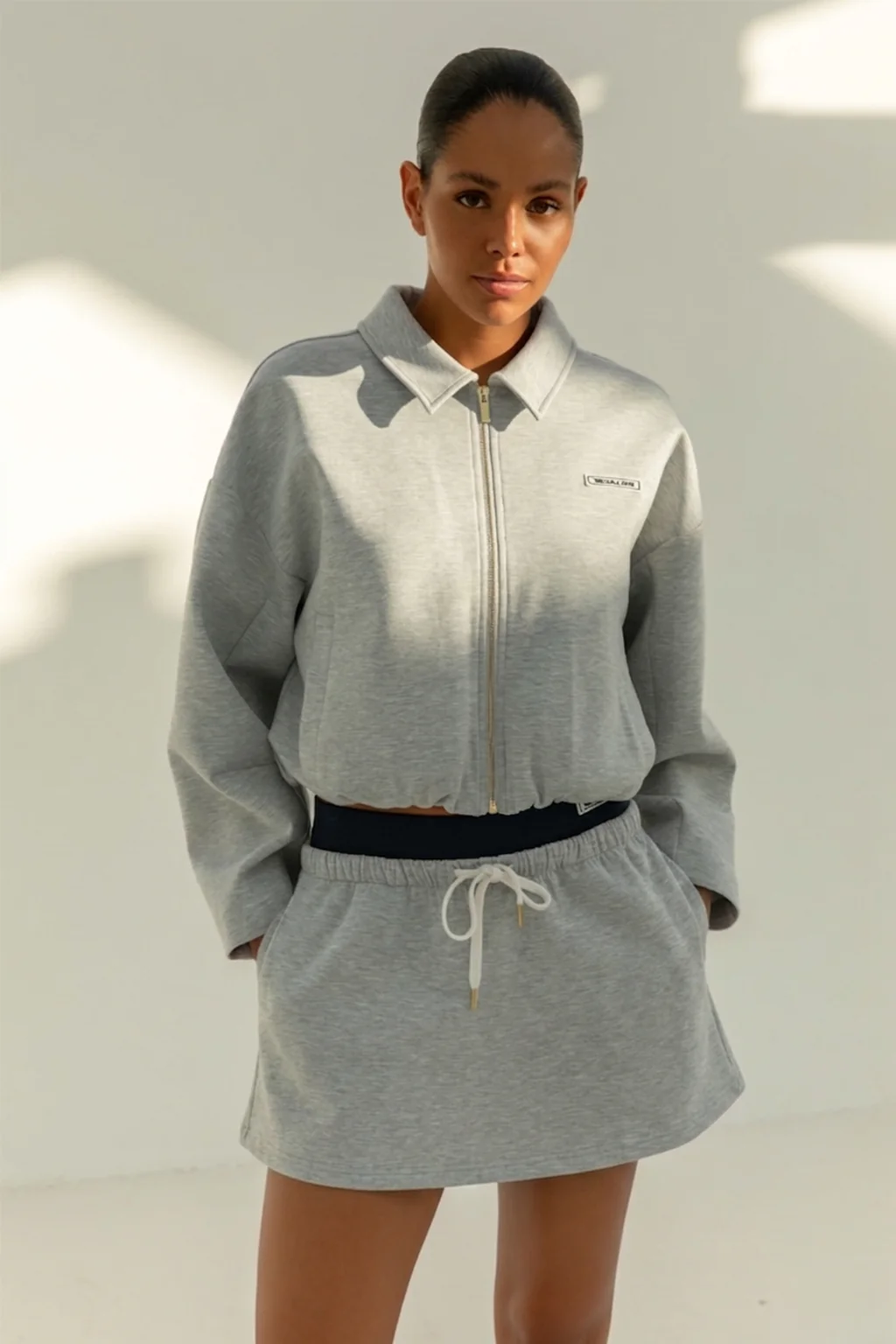 Millie Skirt | Grey Melange