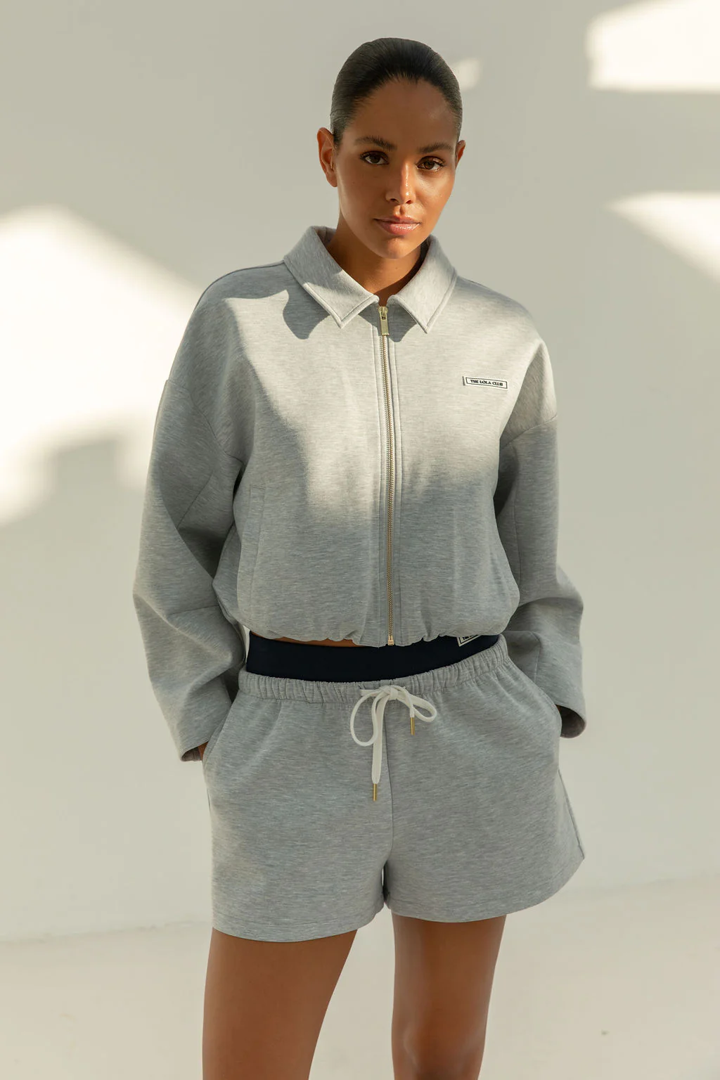 Millie Zip Through | Grey Melange - Image 2