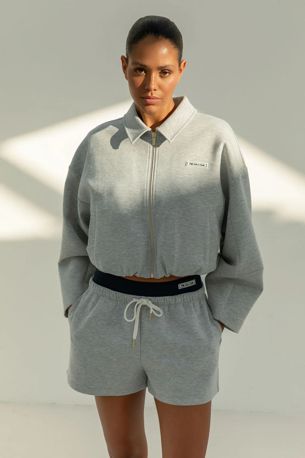Millie Zip Through | Grey Melange - Image 3