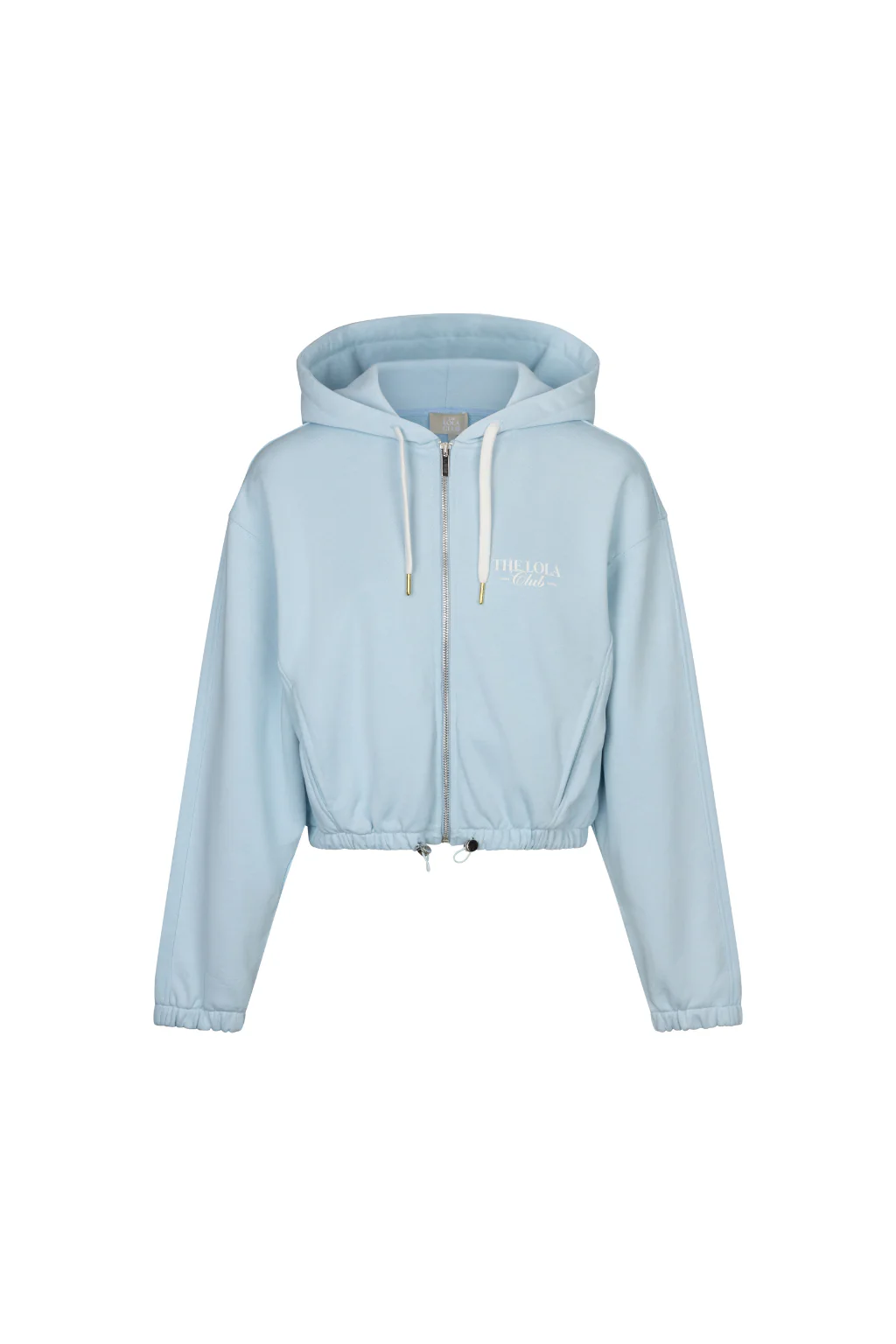 Ruby Zip Through Hoodie | Light Blue - Image 4